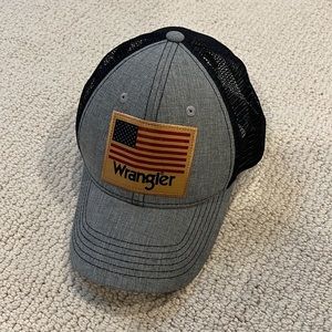 Wrangler American Flag Mesh Trucker’s Hat